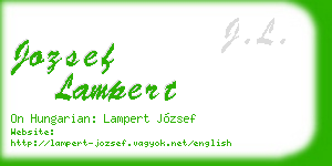 jozsef lampert business card