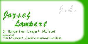 jozsef lampert business card